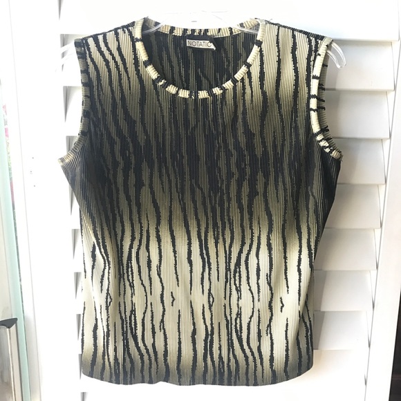 NOTATIONS Pleated Jungle Top EUC! - Picture 2 of 8